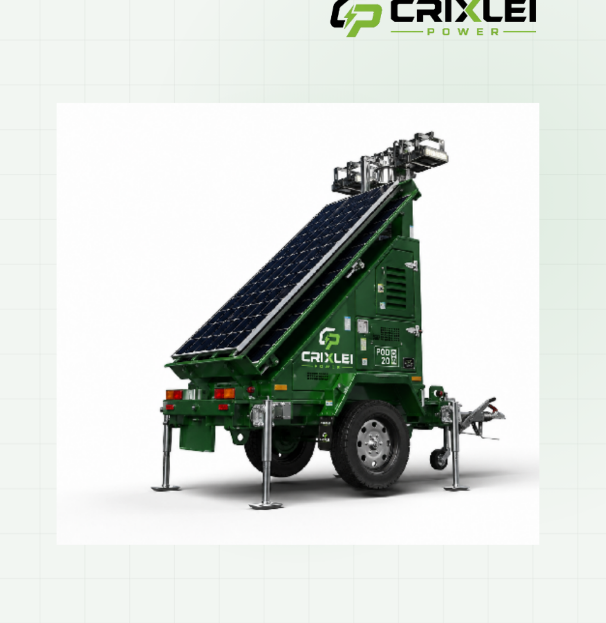 Crixlei Power Solar Lighting Towers — Crixlei Power for sale and hire in Australia