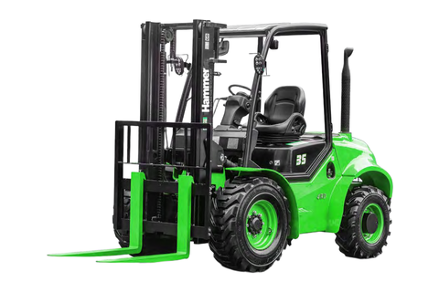 Hammer 2.5–3.5T Four-Wheel Drive Rough Terrain Forklift — Hammer for sale and hire in Australia